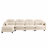 Basic Sectional Sofa, Modular  Sofa L-Shaped Couch With Ottoman,Soft Chenille Fabric,Ergonomic Design,Tufted Cushion Backrest Design-1041250450
