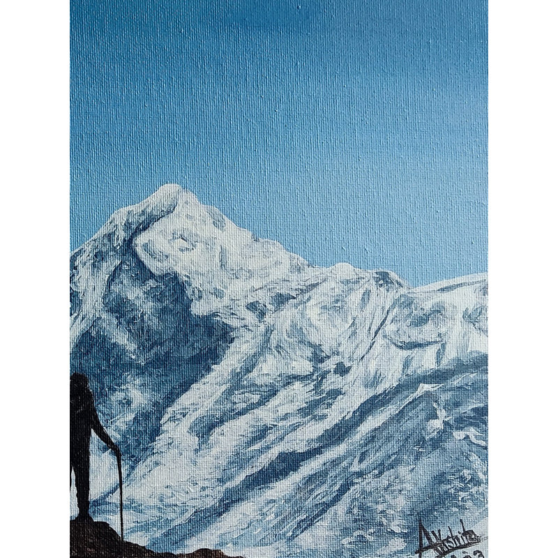 Mont Pandim | Acrylique sur toile | Akshita Makhja | Pour la décoration murale