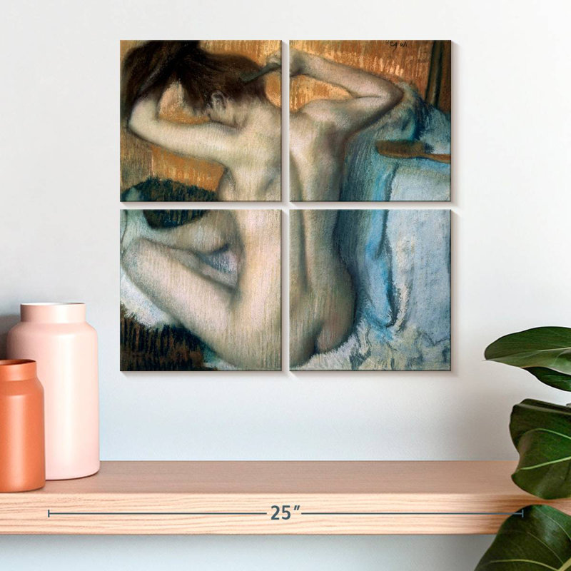 Femme Leisha se coiffant - 1886, H 18 po x l 18 po