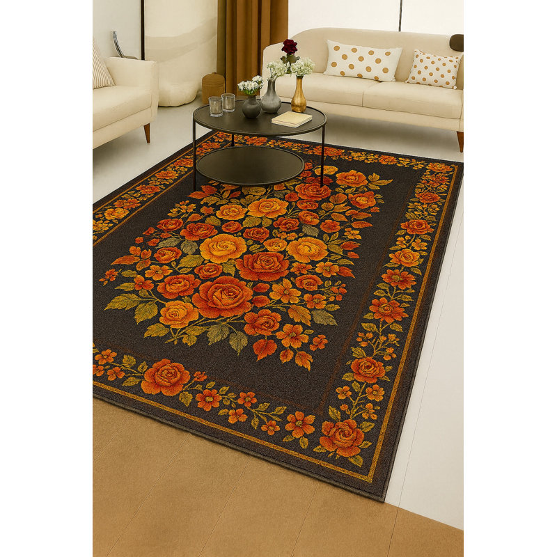 Tapis tissé crème Mosso, 4 pi 11 po x 7 pi 7 po