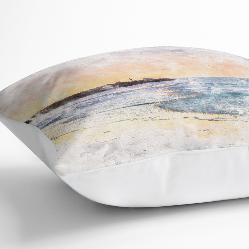 Square Throw Cushion, White, 40cm H x 40cm W x 15cm D