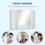 39.4mm W 27.6mm H Wall Mounted Required Medicine Cabinet Mirror