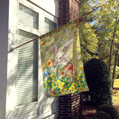 Drapeau de jardin en polyester 2 côtés Vache