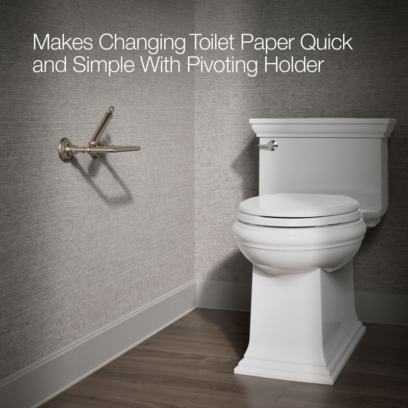Artifacts® Pivoting Toilet Tissue Holder, Vibrant Brushed Bronze