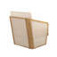 Fauteuil club en bois et bois textilene