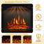 32'' W White Electric Fireplace with 5000 BTU
