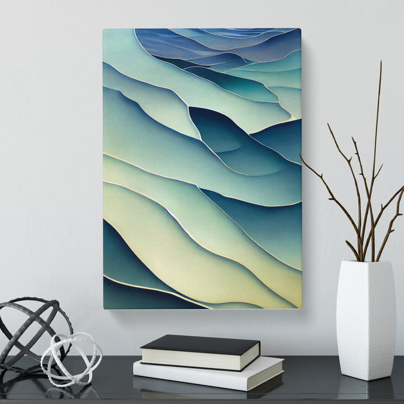 Seascape Painting Abstract Vol.3 - Wrapped Canvas, 60cm H x 40cm W x 3cm D