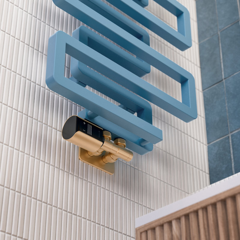 Heated Towel Rail, BOOKIE 655/500, Sky Blue