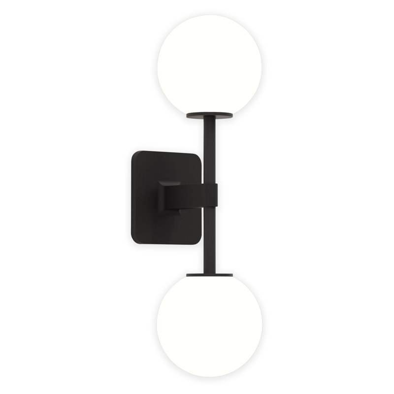 Tacoma 2 - Light Armed Sconce, Matte Black, 17.8" H x 4.88" W x 7.3" D, Tulip