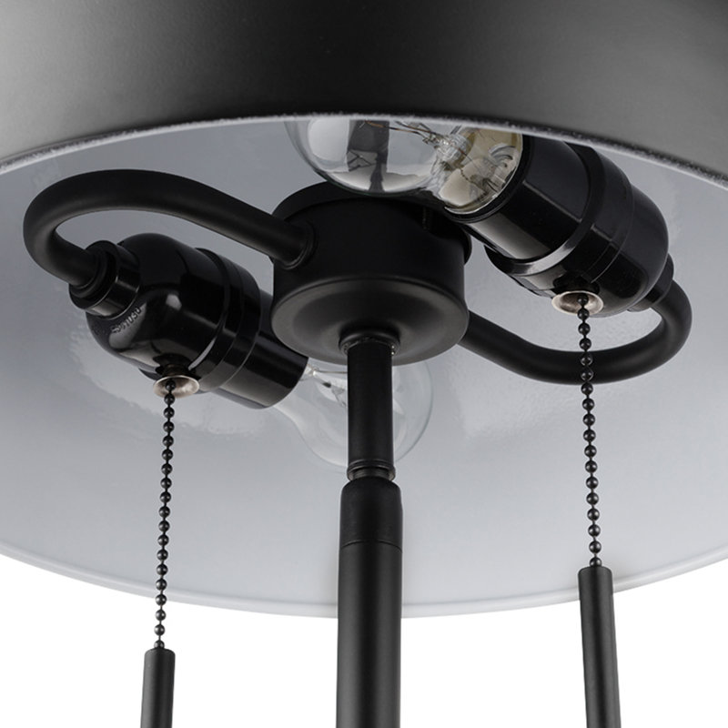 Lampe de bureau noire 18 po Luna