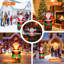 6ft Inflatable Santa Claus on Gift Box – Outdoor Christmas Yard Decoration for Lawn & Garden, Height 180cm