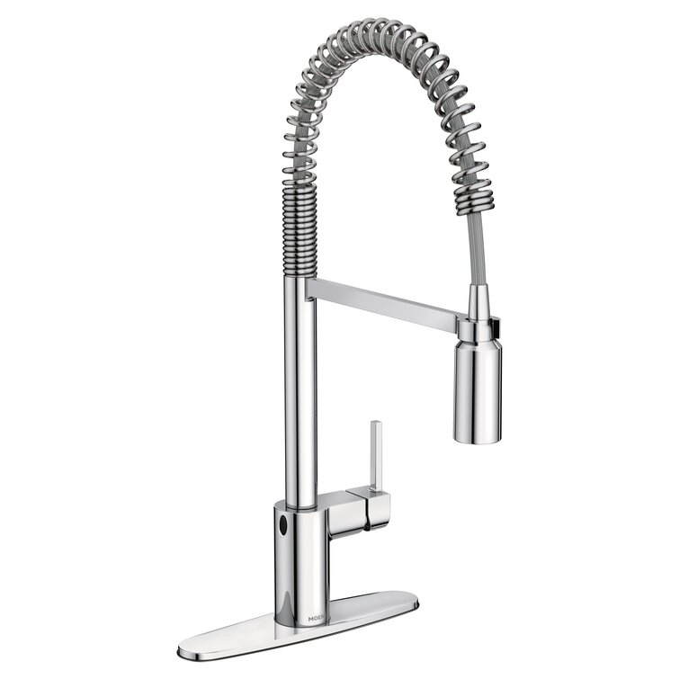 Moen Align MotionSense Wave Single Handle Spring Pulldown Kitchen Faucet with Power Clean Technology