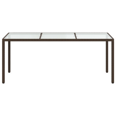 Abdus-Salam Rectangular Wicker Outdoor Dining Table , cm W cm D