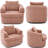 Upholstered Swivel Barrel Chair-431968075-430948554