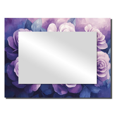 Miroir d'appoint mauve lueur de rose Love Bloom - mauve