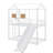 Fun Metal Twin-Over-Twin Bunk Bed With Slide, Perfect For An Exciting Housebed Experience-114328185