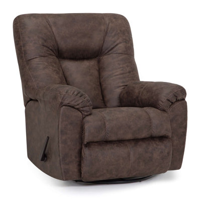 Jerrin Upholstered Swivel Recliner