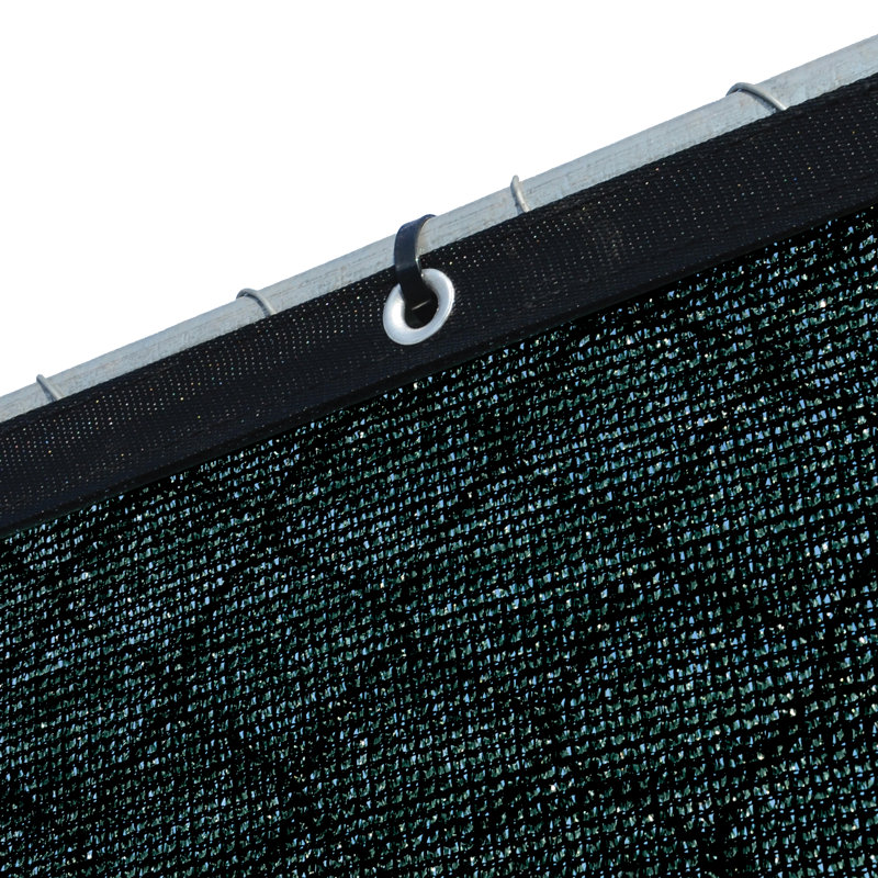 Black Polyethylene Privacy Fence Screen with Reinforced Grommets
