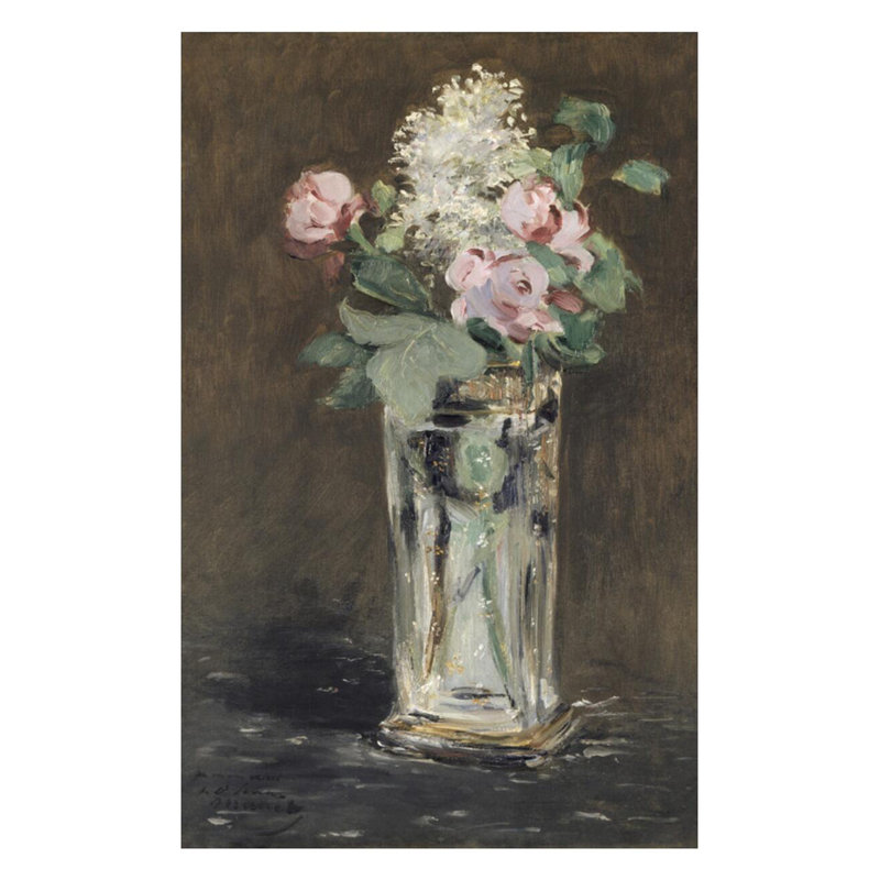 «Flowers in a Crystal Vase 1882» par Edward Manet - Impression giclée, H 28 po x l 22 po