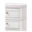Table de chevet 3 tiroirs blanche