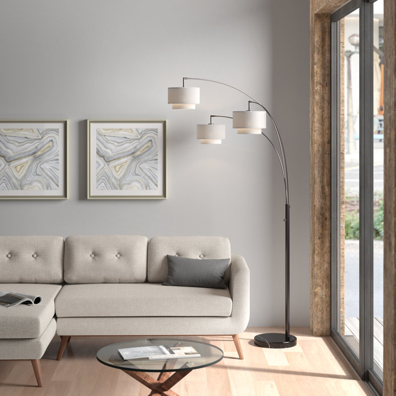 83'' Dark Bronze Arched Floor Lamp