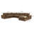 Hadleigh Brown Leather Modular Large Chaise Sectional