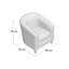 Brummett Faux Leather Barrel Chair-23792807