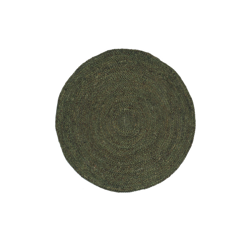 Handmade Round Natural Jute Braided Area Rug
