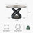 Modern 5/7 Pieces Dining Room Sets, Pre-Assembly Round Dining Table Sets, Sintered Stone Tabletop Kitchen Dining Table Set With Upholstered Chairs-513135133-513135134-512805622