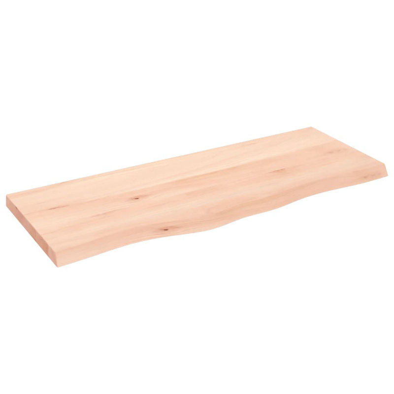 Flagstaff Oak Solid Wood Floating Shelf, 4cm H x 100cm W x 40cm D