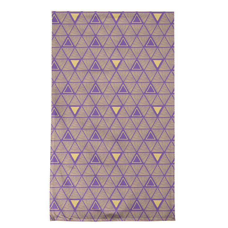 Jordao Tea Towel Kitchen Towel, Dark Violet/Yellow, Poly Twill