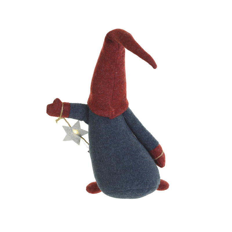 Gnome à DEL debout agitant
