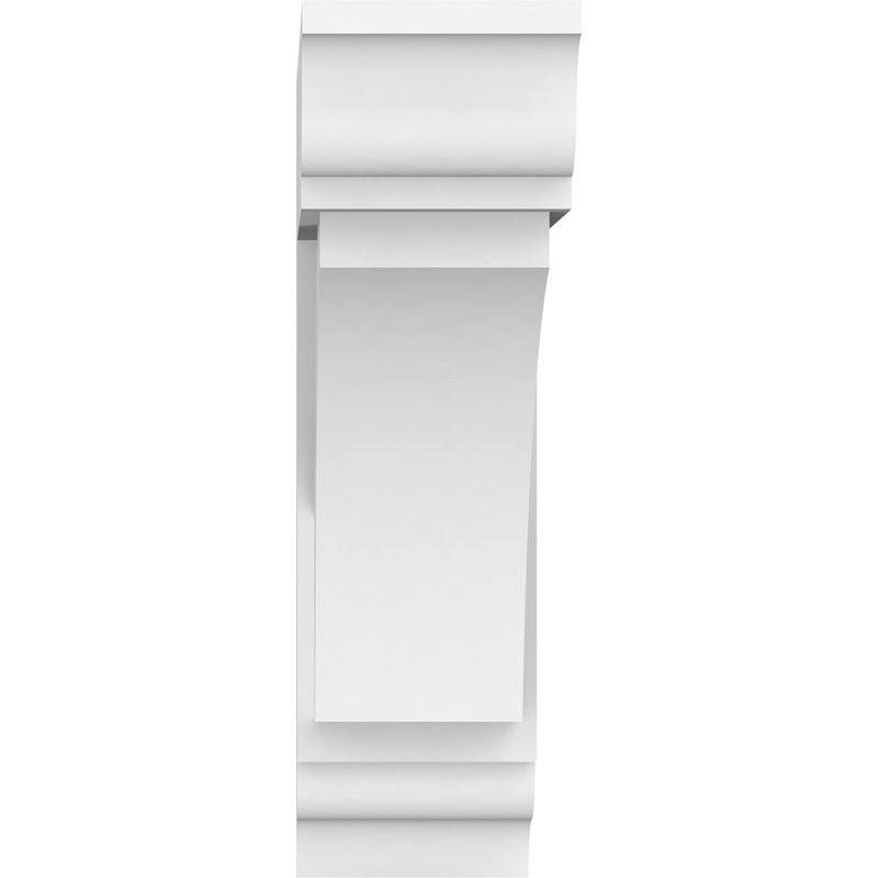 Support standard en PVC de qualité architecturale avec extrémités traditionnelles l 3 po x P 12 po x H 12 po