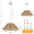 Doiker 3 - Light Boho Hand-Woven Natural Rattan Pendant Light for Kitchen Island Dining Room Living Room Entryway Hallway Foyer-1188090785