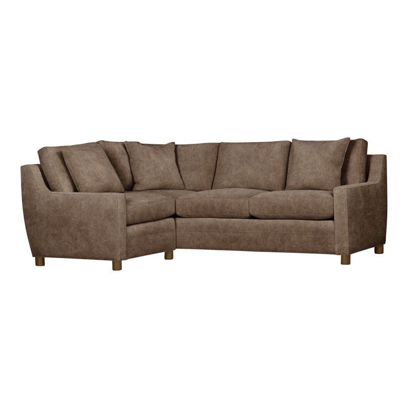 Fairgrove Upholstered L-Shaped Sectional Left Hand Facing, Nadia Earth, Havana