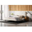 Lit plateforme tapissier Bojana