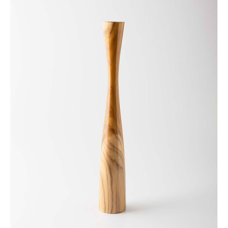 Candlestick, 23.5" H x 3.75" W x 3.75" D, Gold