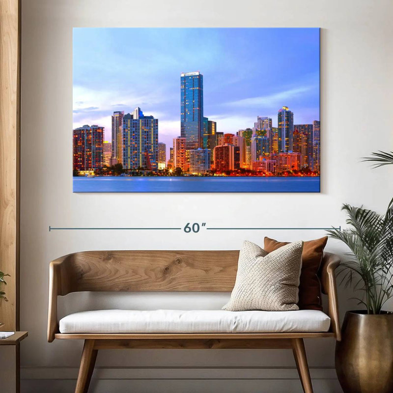 Silhouette de Sirci Miami Metropolitan, H 34 po x l 51 po