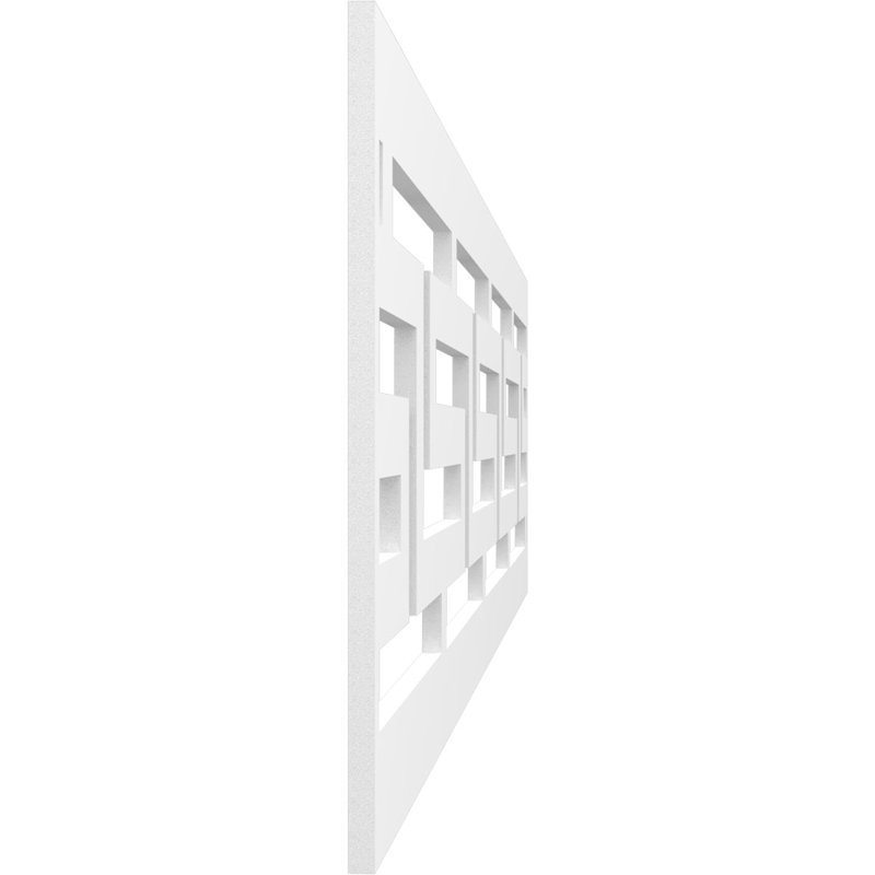 Moulure de panneau H T, H 12 po x l 47 po x P 0,38 po, PVC de qualité architecturale