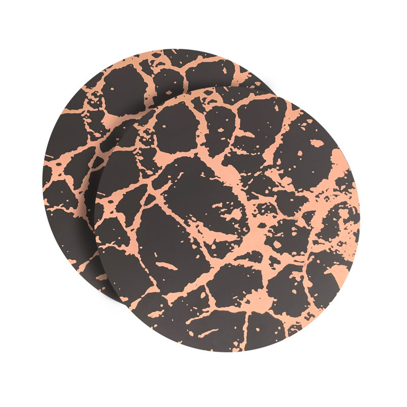 Tapis de table Napavine Placemats, Noir/Or rose