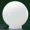 6"W White Ball Sphere Wall Sconce and Flush Mount Shade