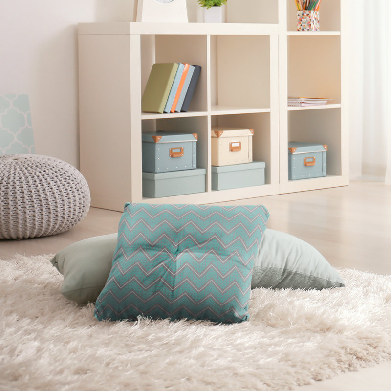 Coussin Rhonda Cheval, 30 po x 30 po, Gris ardoise foncé