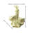 10.43" H Modern Abstract Woman Sculpture with Rose – Resin Art Decor for Living Room or Office