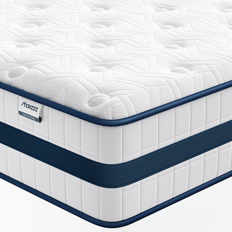 Matelas de luxe avec des caractéristiques de soulagement de la pression et de soutien, 12", Grand lit
