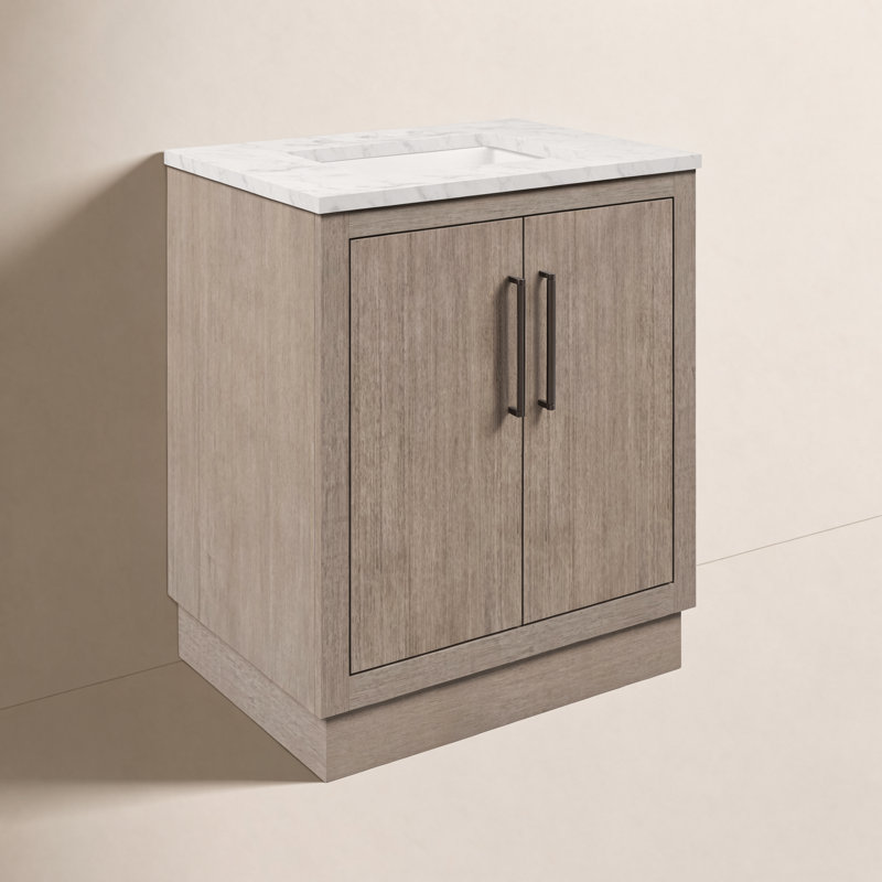 Ensemble de meuble-lavabo simple 30 po Kamila, Bronze huilé
