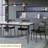 Black Solid back side Chair(Set of 2)