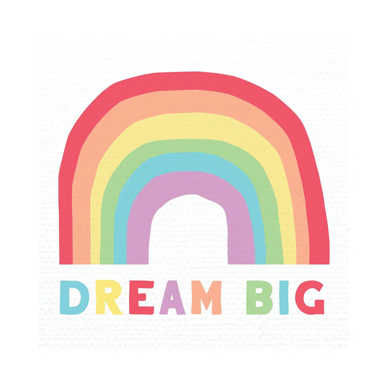 Dream Big by Daniela Santiago - Wrapped Canvas Gallery-Wrapped Canvas Giclée, 30.48 cm H x 30.48 cm W