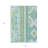 3' X 5' Mint Green Blue And Ivory Aztec Washable Indoor Outdoor Area Rug