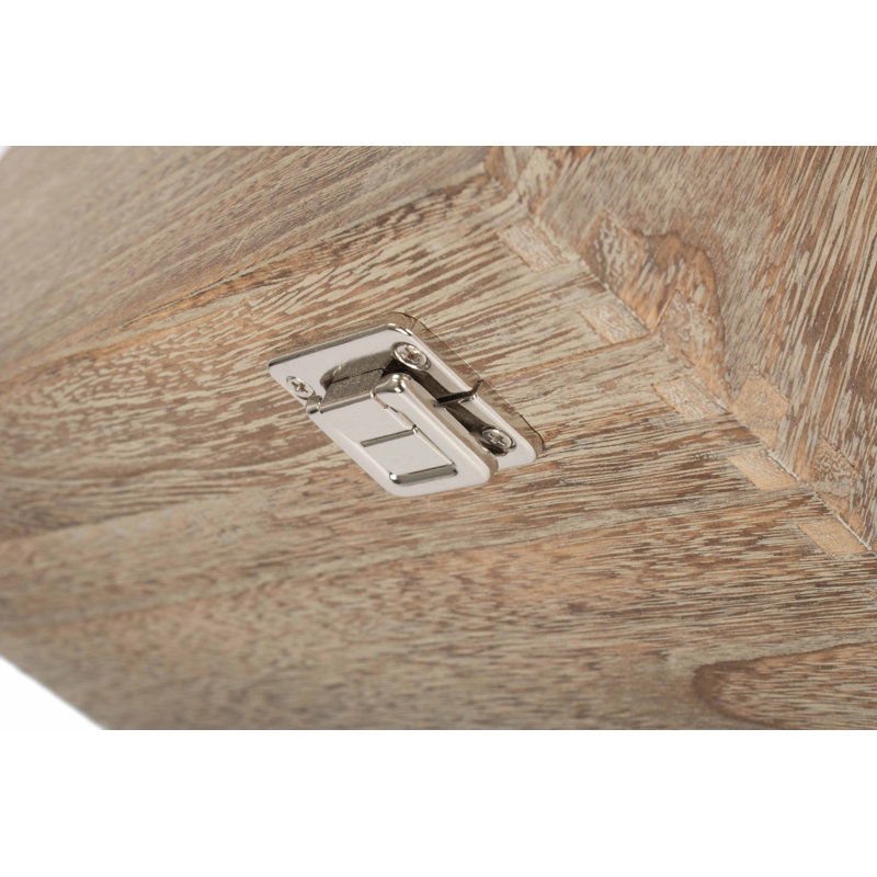 Wooden Storage Box, 14cm H x 36cm W x 27cm D