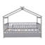 Lit double en bois avec lit gigogne simple-440394854